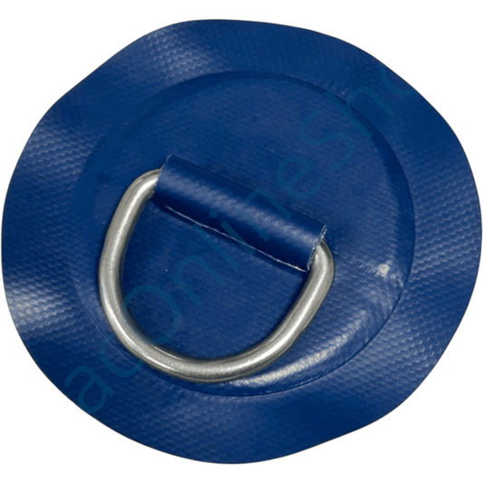 Z2314 - D-ring 53 mm rund, blått PVC material