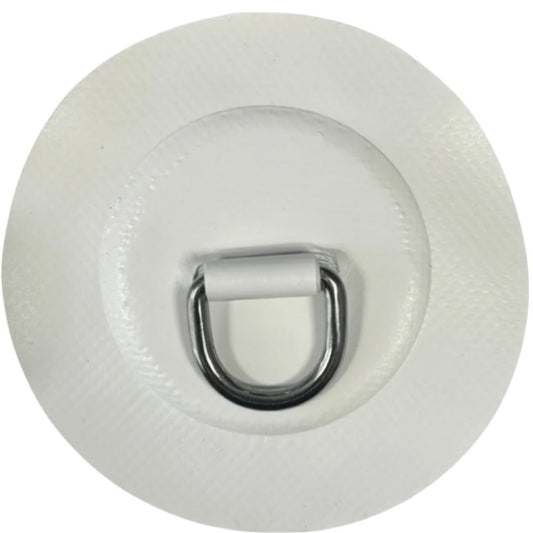 Z6127 - D-ring 25mm rund, vitt PVC-material