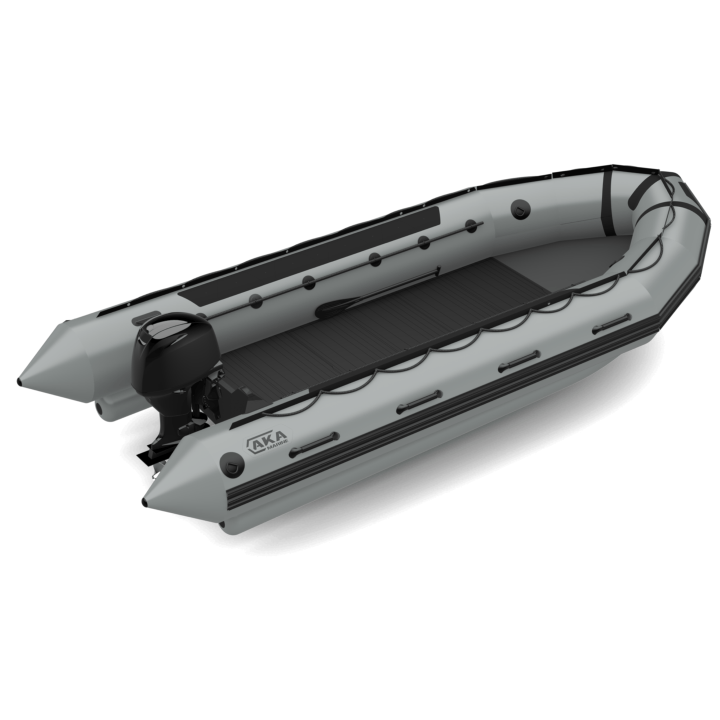 AKA Marine F59H-C 5,85m-neopreen-hypalon-grijs -heavy-duty-werkboot