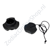 Z61928 Zodiac opzetventiel zwart met afsluitdop