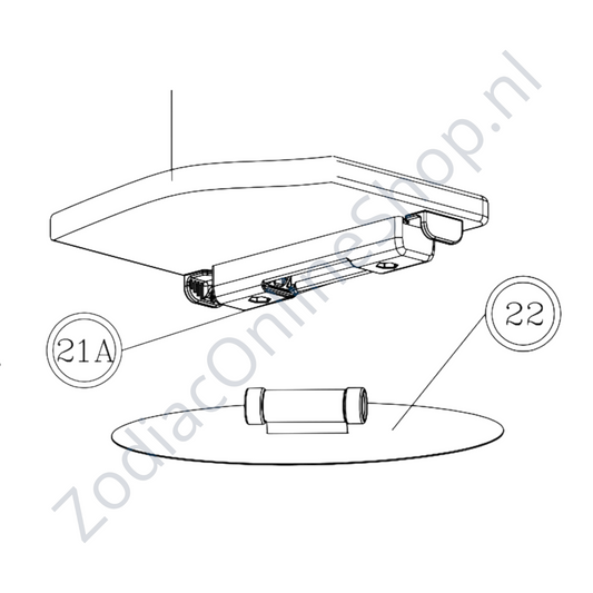 Z60518 - sittplanka 85 cm - modeller från 2005 t.o.m. 2014 - grå - Quickfit