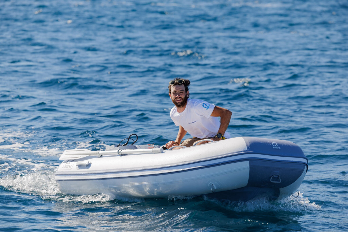 Zodiac Cadet 310 Aero rubberboot in het water