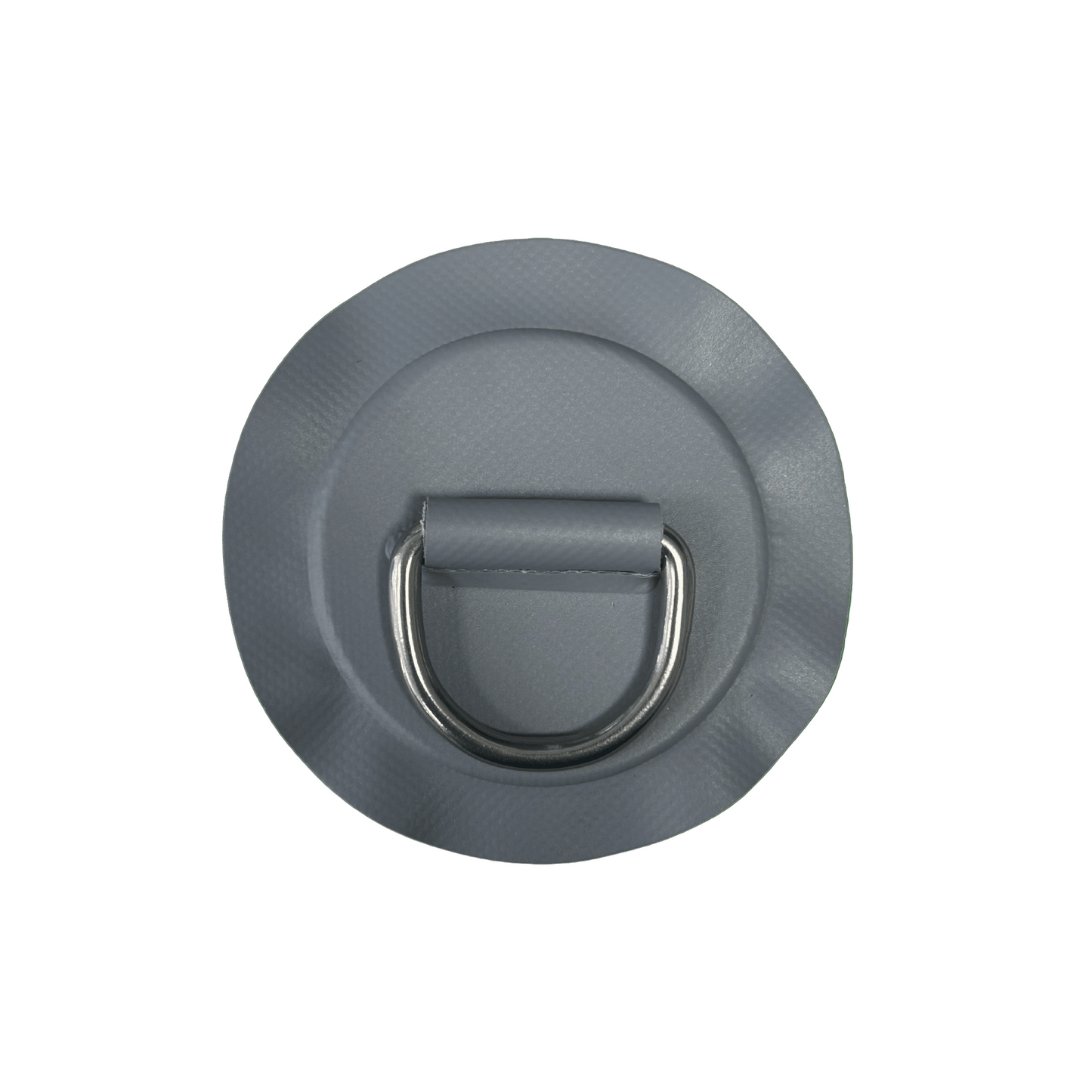 Z2302 D-ring 53mm medium grijs ronde patch PVC