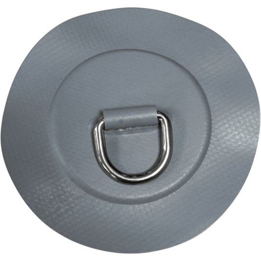 Z2710 - D-ring 25 mm rund, mellangrått PVC material