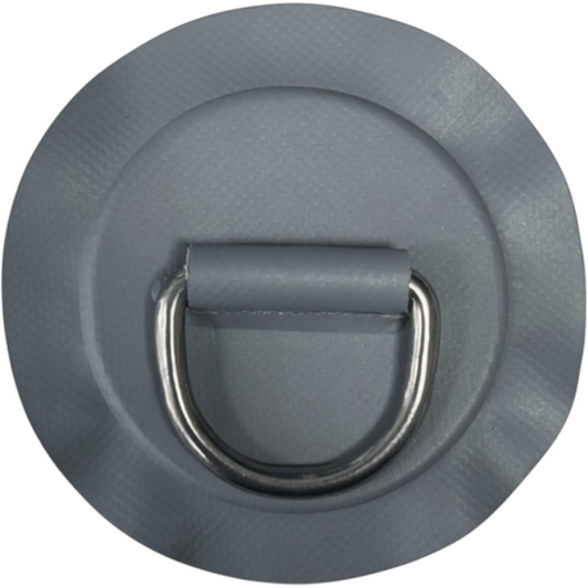 Z2302 - D-ring 53 mm rund, mellangrått PVC material
