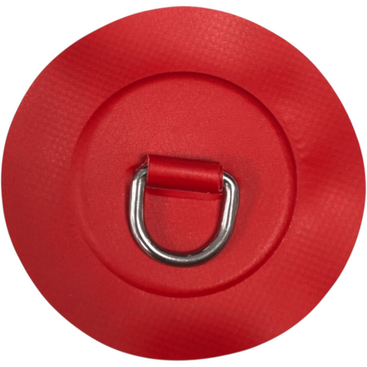 Z3245 - D-ring 25 mm rund, rött PVC material