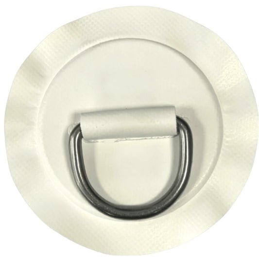 Z6128 - D-ring 53 mm rund, vitt PVC material