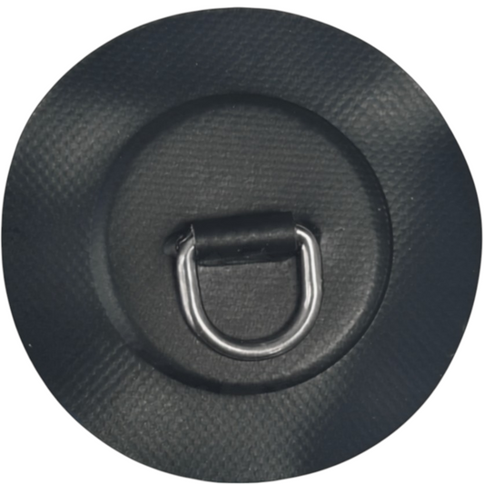 Z6167 - D-ring 25 mm rund, svart PVC material