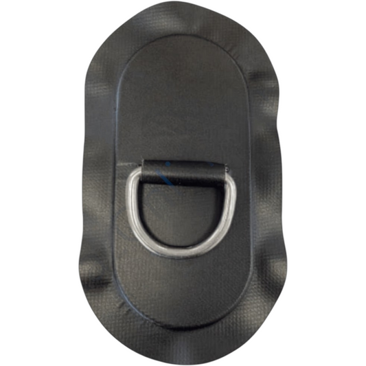 Z2999 - D-ring 53 mm oval, svart PVC material