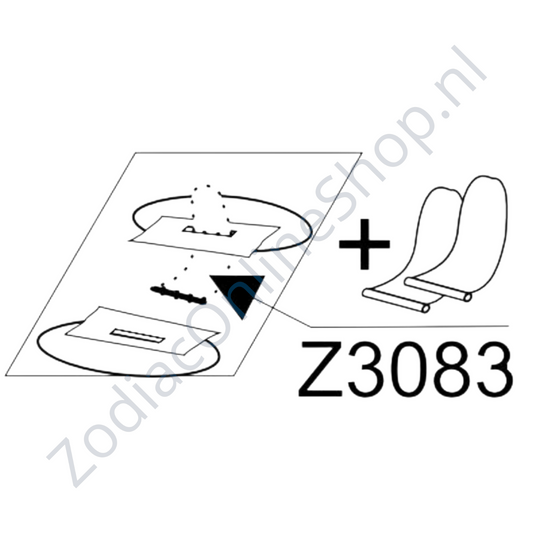 Z3083 - fäste för sittbänk, äldre Cadet modeller